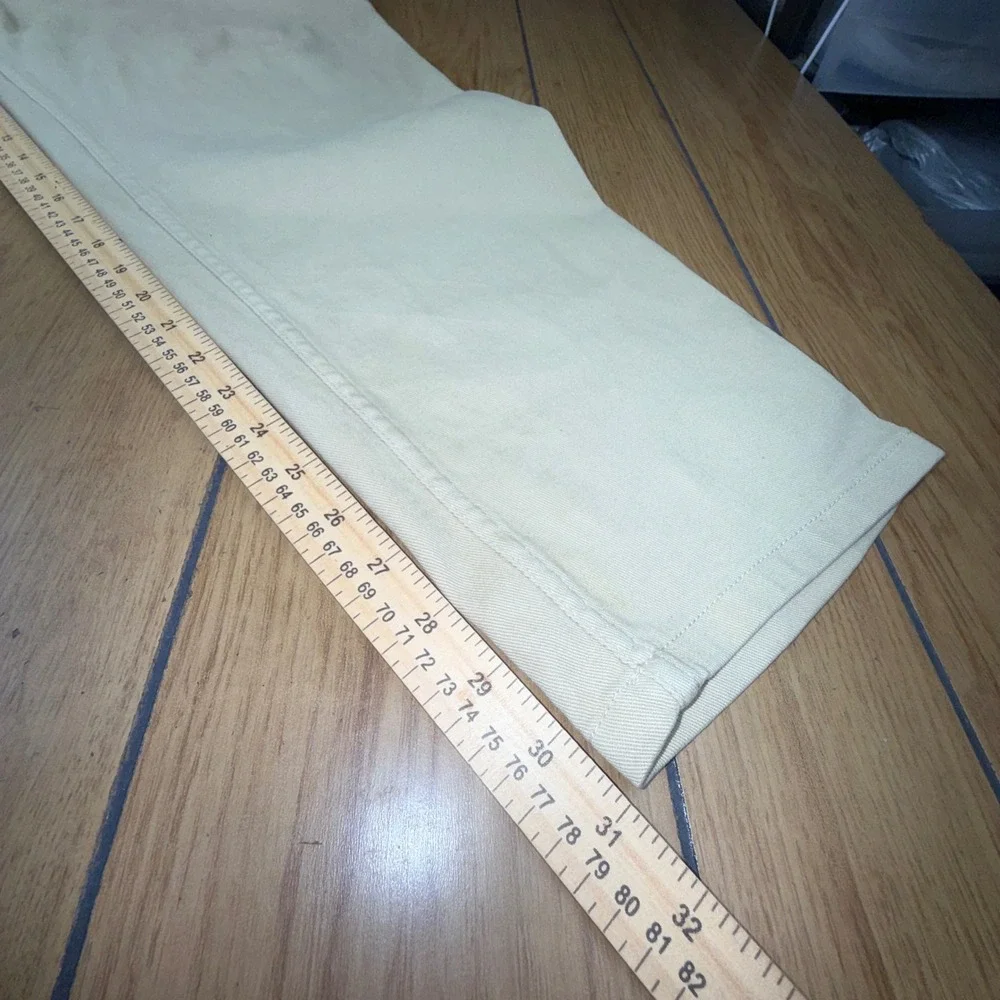 The Stronghold‎ Relaxed Tapered Khaki Pants Mens W40 L32 Pleated Cotton